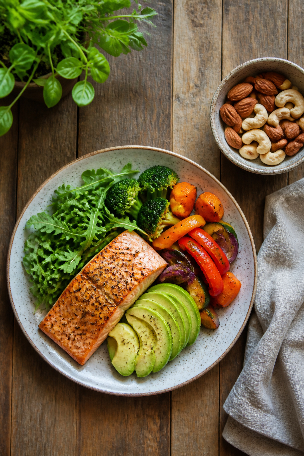 Graphic illustrating what to eat for a slim waist.