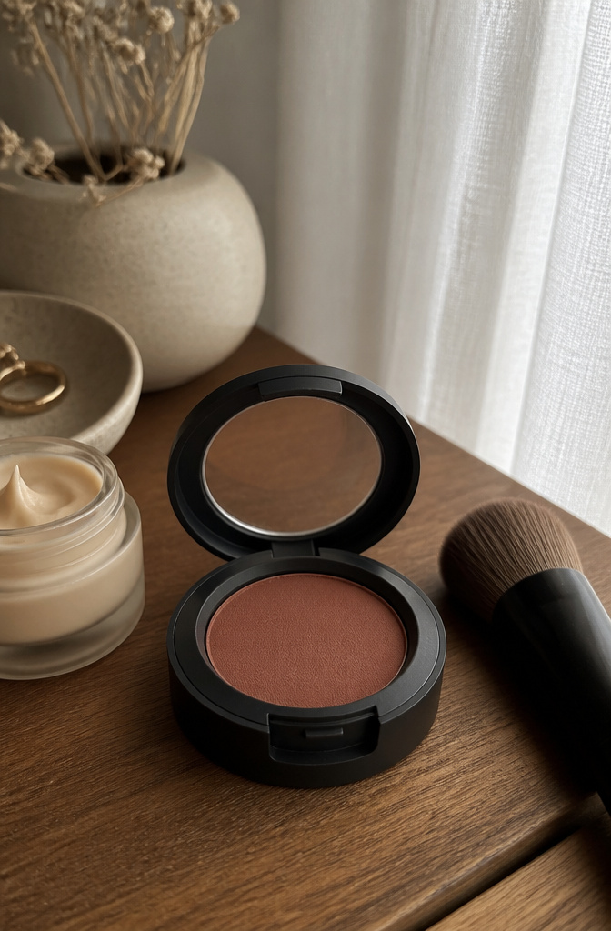 Brown Blush Makeup: 20 Best Picks for 2026 2 MAC Powder Blush in Blunt, a matte reddish-brown blush compact.