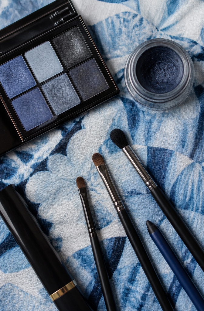 Smokey Eyes Blue: A Step-by-Step Tutorial for 2026 7 Three makeup brushes laid out for smokey eye application.