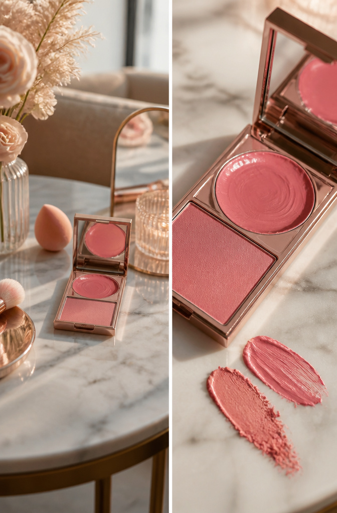 Pink Blush Makeup: 10 Best Products, Shades & Application for 2026 9 Patrick Ta Double-Take Duo in She's A Doll with cream and powder blush sides.